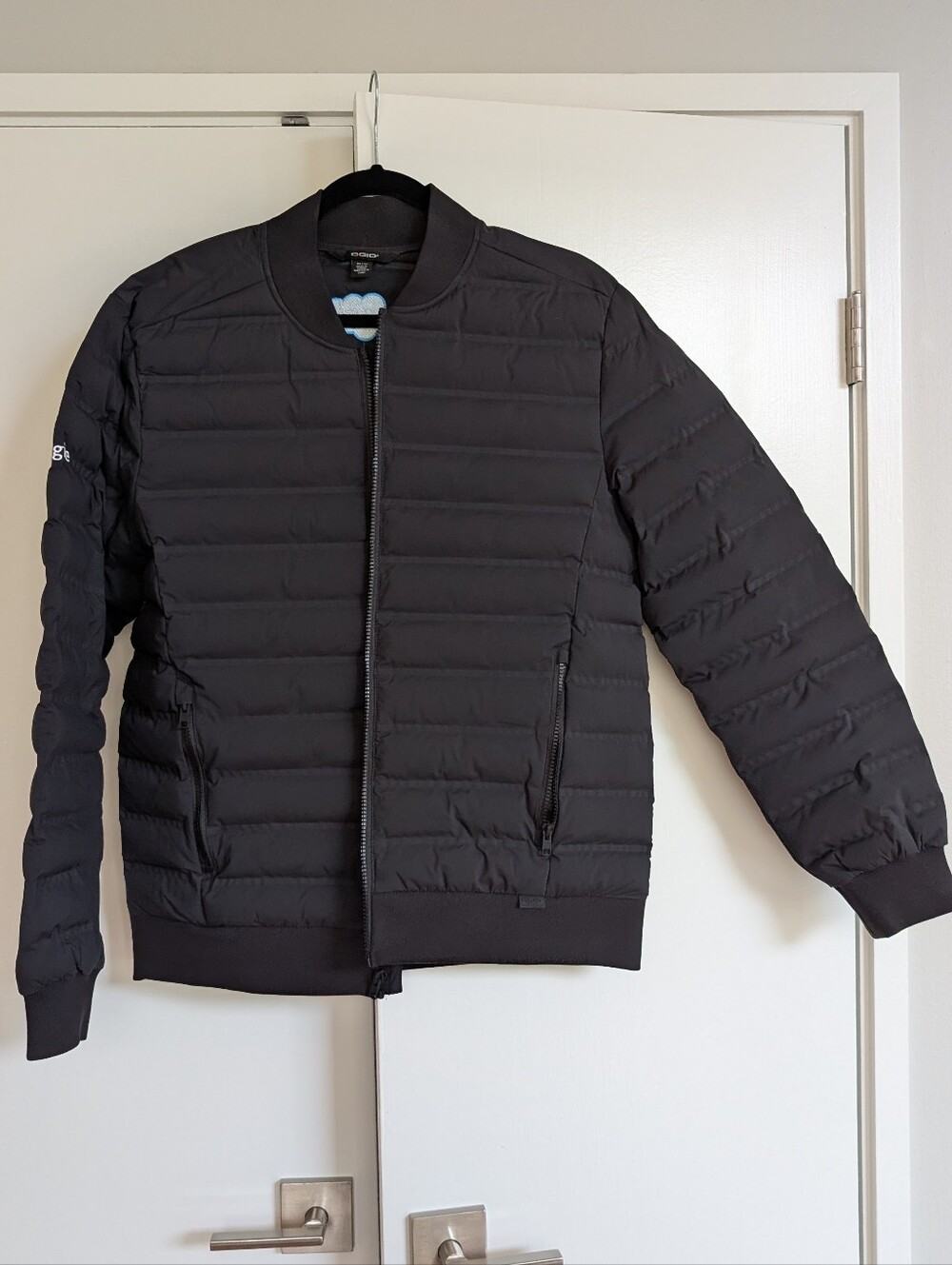 Salesforce - Men's Black Quilted Bomber Jacket